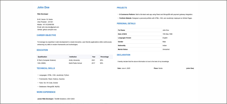 Executive Resume