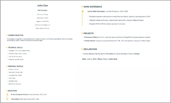 Simple Resume